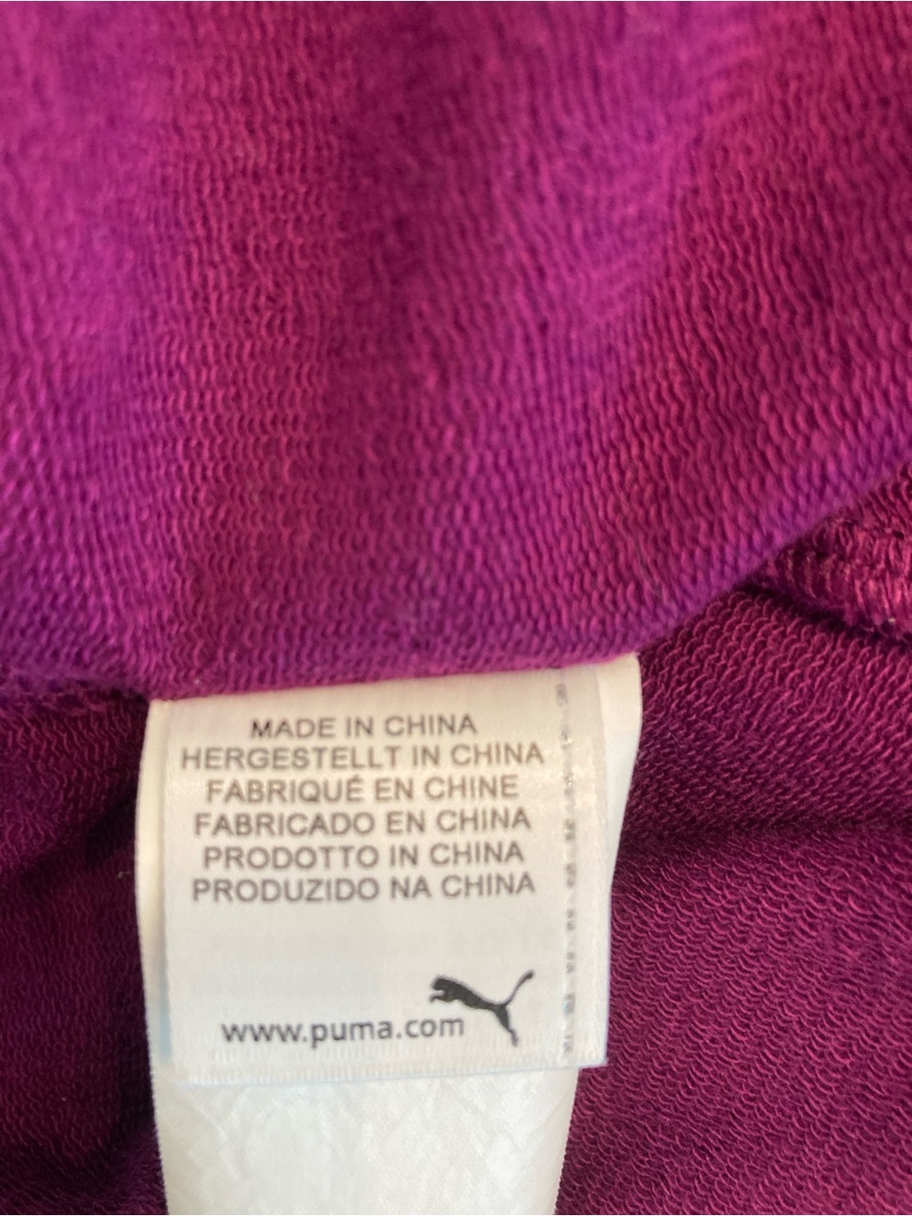 Puma Womens Transition Crop Hoodie Purple 1/4 Zip Pullover Sweatshirt Activewear - Picture 6 of 8